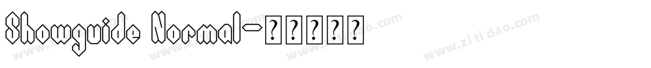 Showguide Normal字体转换